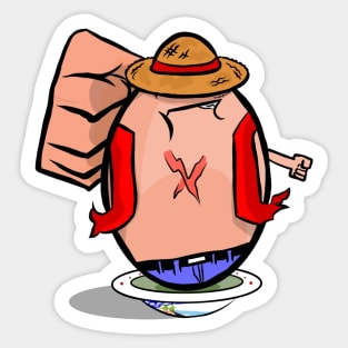 Lucky Egg Wannabe Gear 3 Straw Hat Boy Sticker